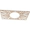 Ekena Millwork Hoover Wood Fretwork Pierced Ceiling Medallion, Alder, 28"W x 14"H x 10 3/8"ID x 1/4"T CMWP28X14X0250HOAL - alternate 4